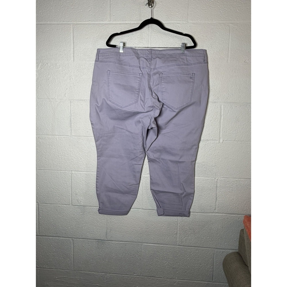 Jessica Simpson Shape Sculpt Cropped Jeans 24W Lilac High Rise Ankle NWT - Picture 2 of 6